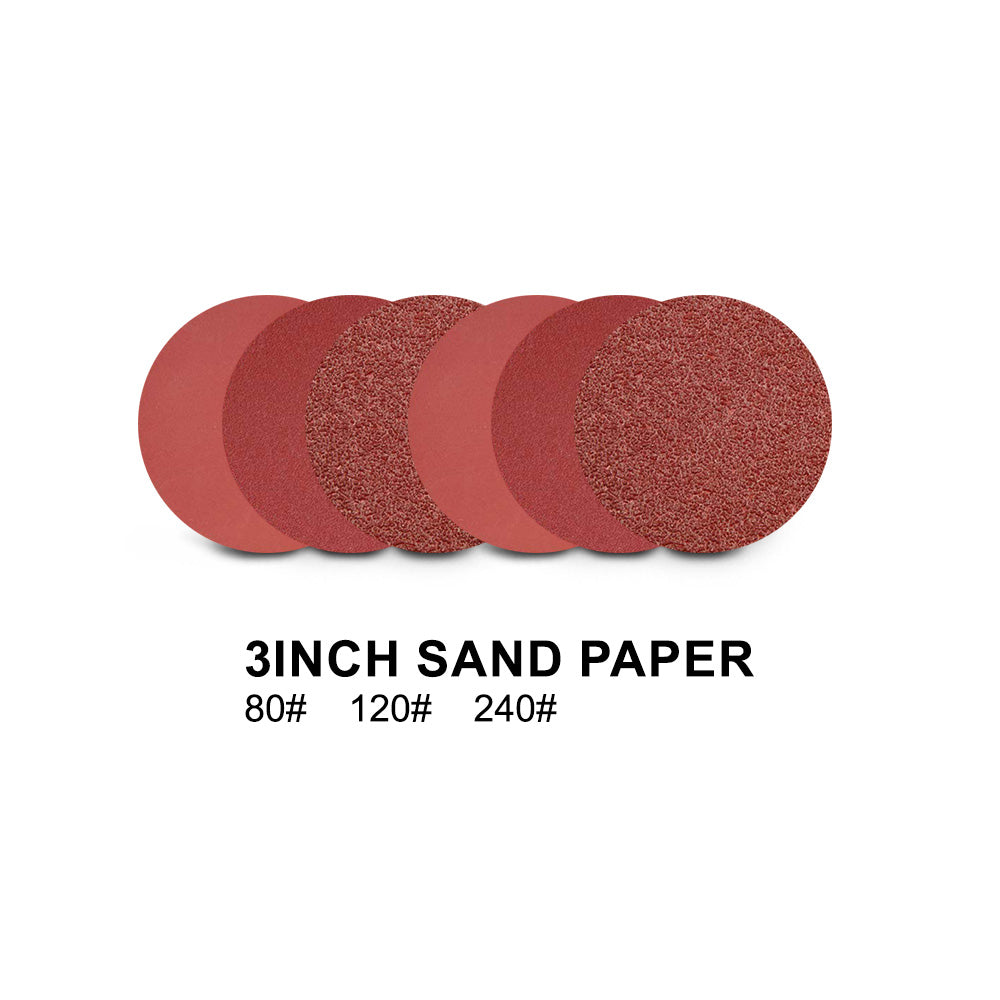 3 inch sandpaper set of 6 pieces--thin style,grits 80#/120#/240#