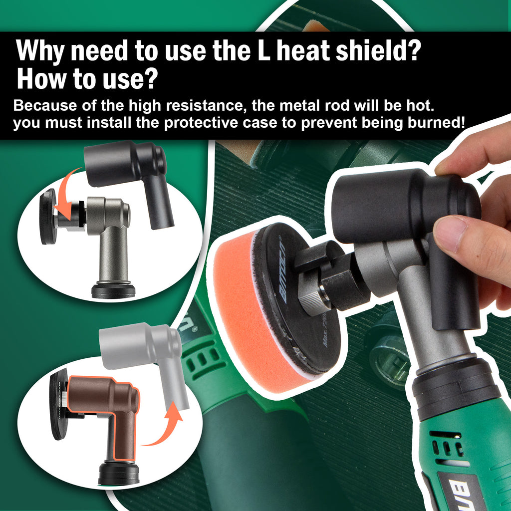 BATOCA L-type heat shield 2 pieces- suitable for S6 polisher