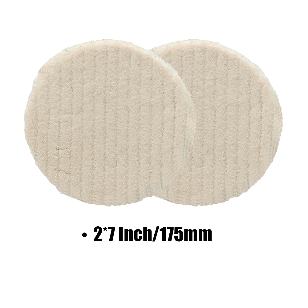 7inch Wool polishing pad 2 piece set for BATOCA polisher(Medium Cutting）