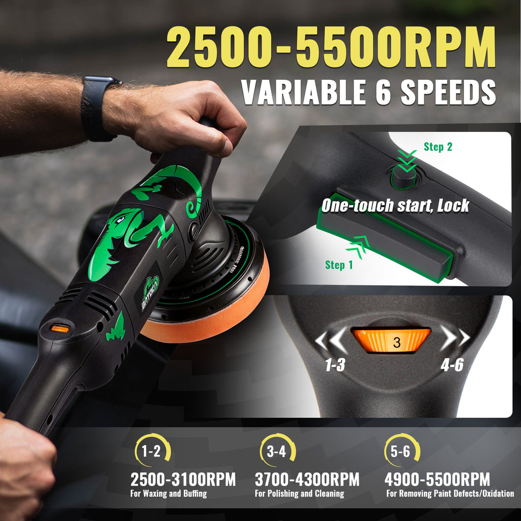 BATOCA 1100W 2026 upgrade Dual Action Polisher Pro Kit--New T1