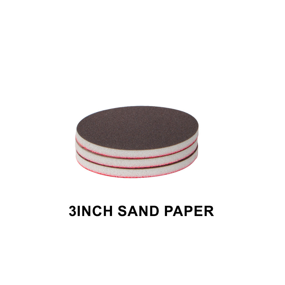 BATOCA 3 inch sandpaper set of 3 pieces--tThick and durable,grits 800 - 1000#/2000#/3000#