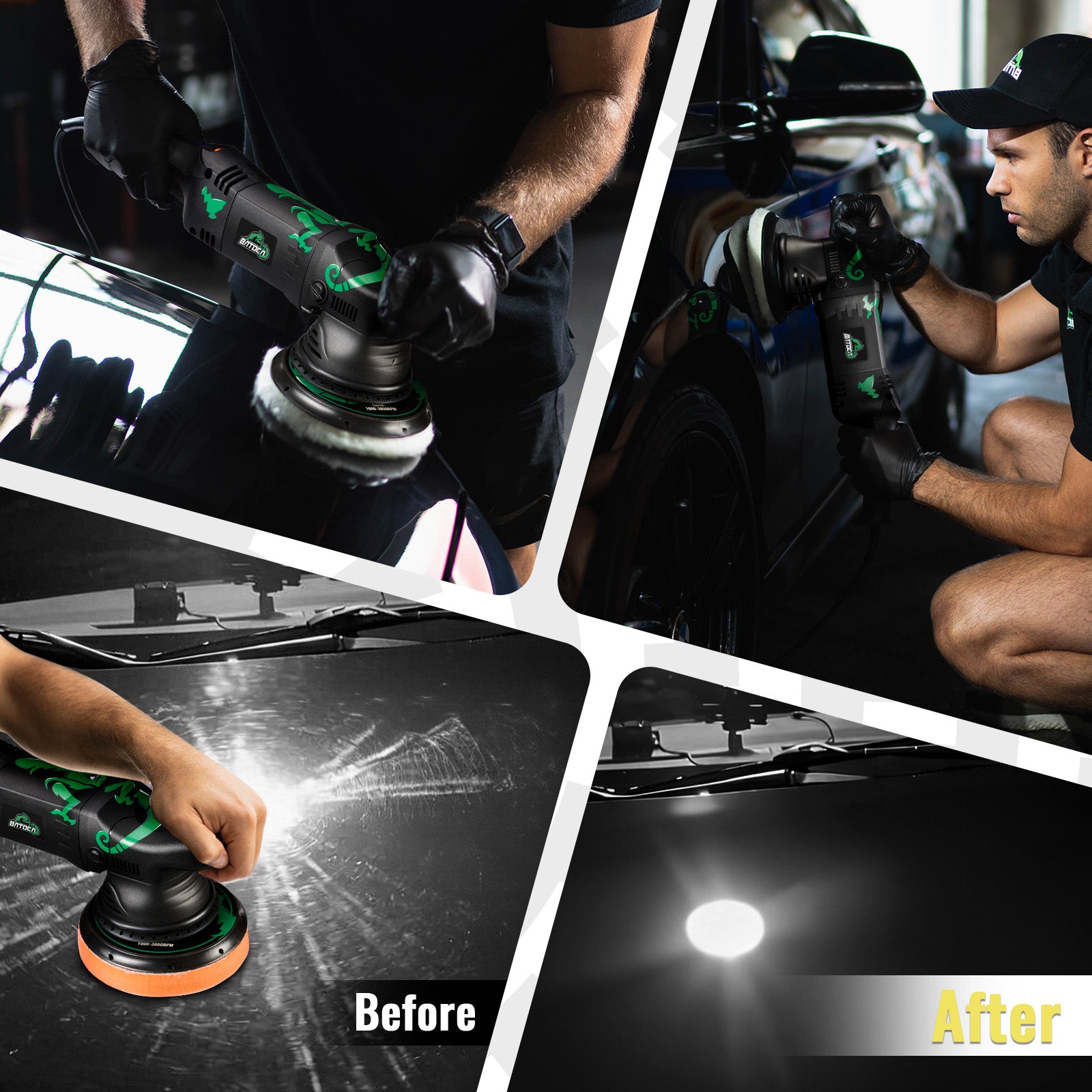 BATOCA 1100W 2026 upgrade Dual Action Polisher Pro Kit--New T1