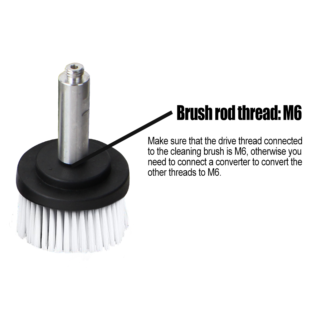 BATOCA cleaning brush with rotary drive for S5 polisher---M6 threads