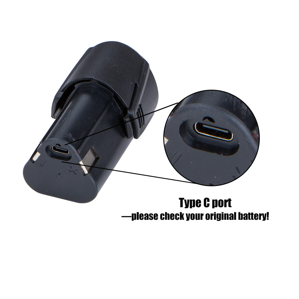 BATOCA 12V 2Ah Type C Lithium Battery For Polisher S3/S5/S6