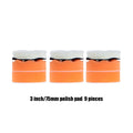 BATOCA 3inch Polishing Pad 9 Pieces（Flat/Wave/Faux Wool）
