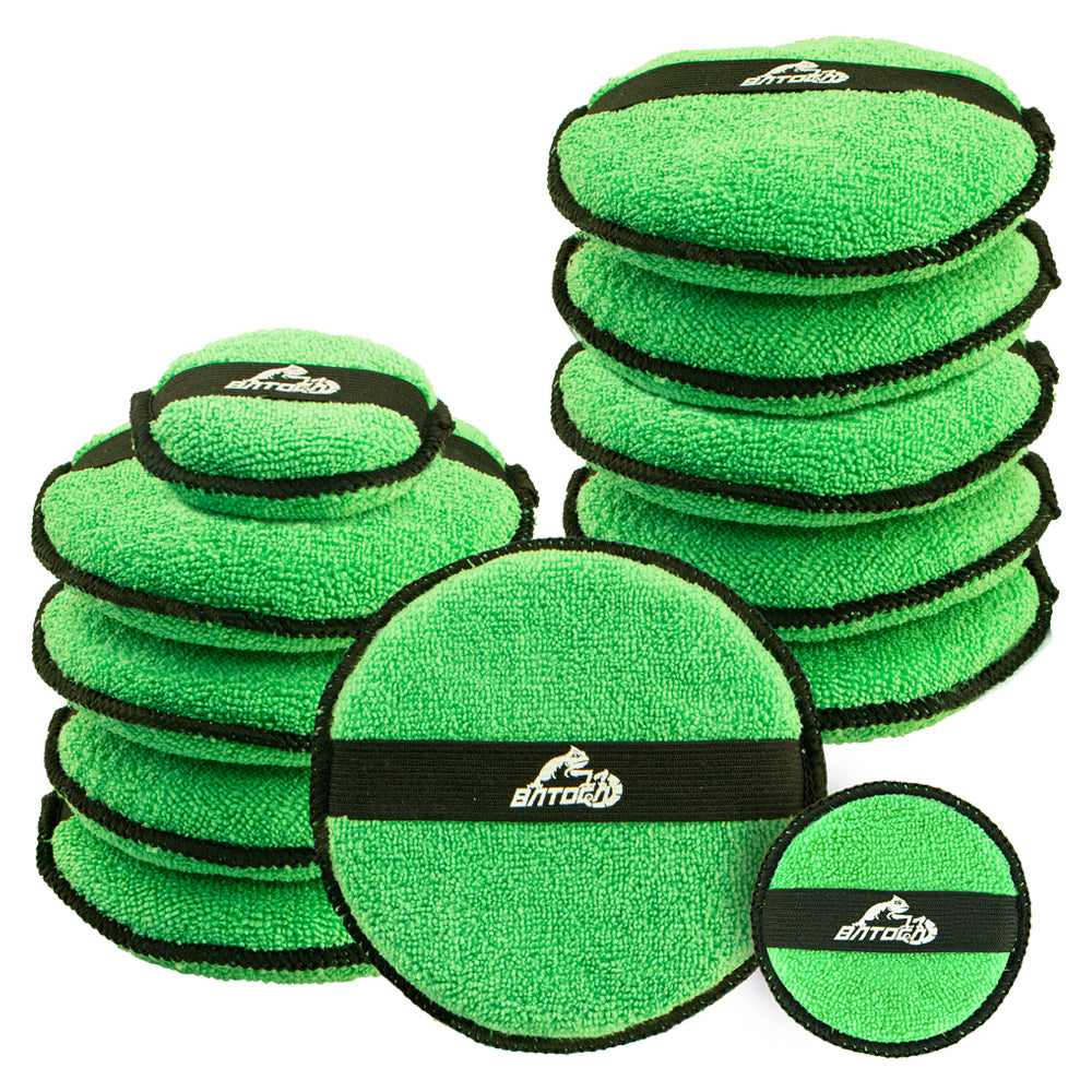 BATOCA Microfiber Wax Applicator Pad 12pks