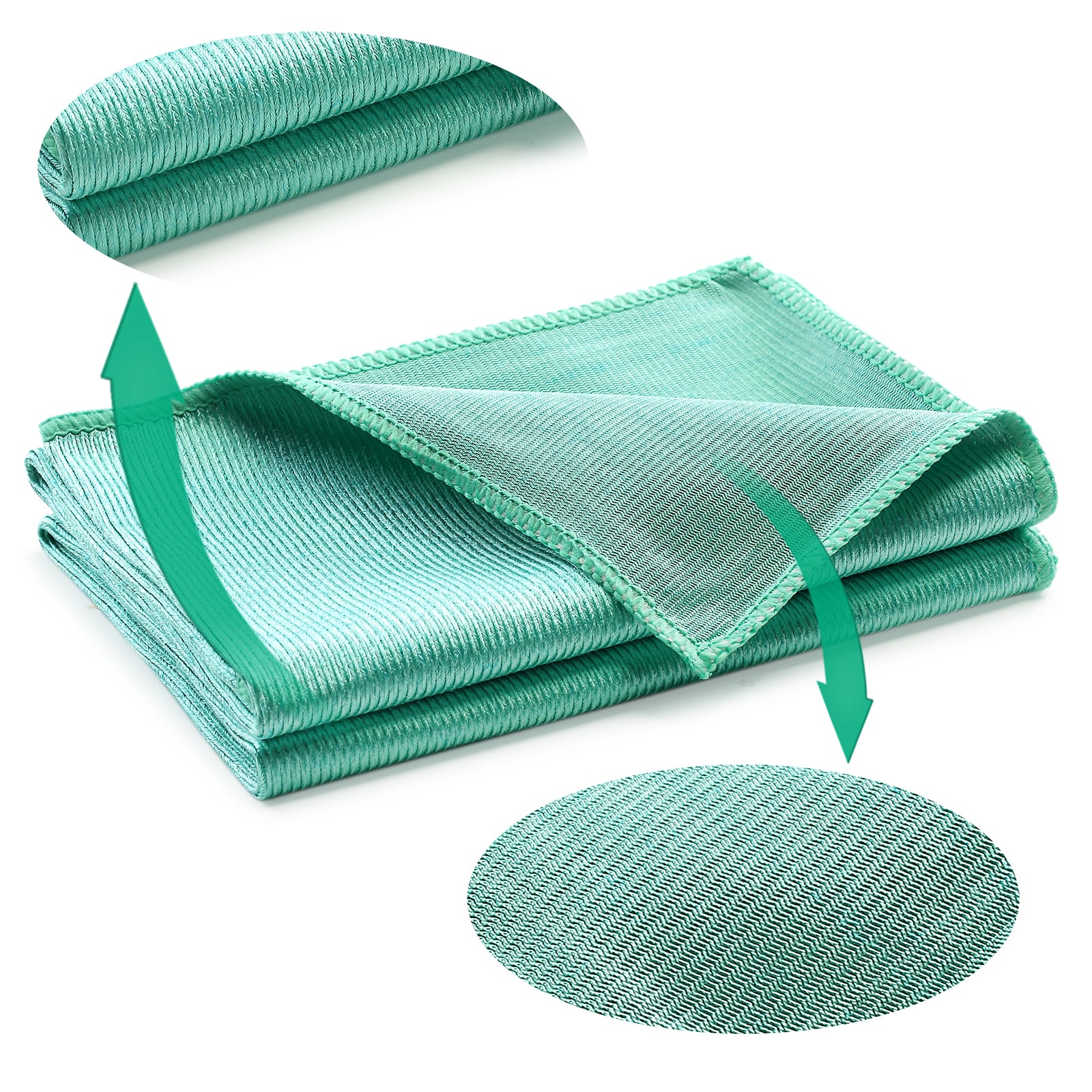 BATOCA 16" x16” Microfiber Glass Cleaning Clothes 6 Pack