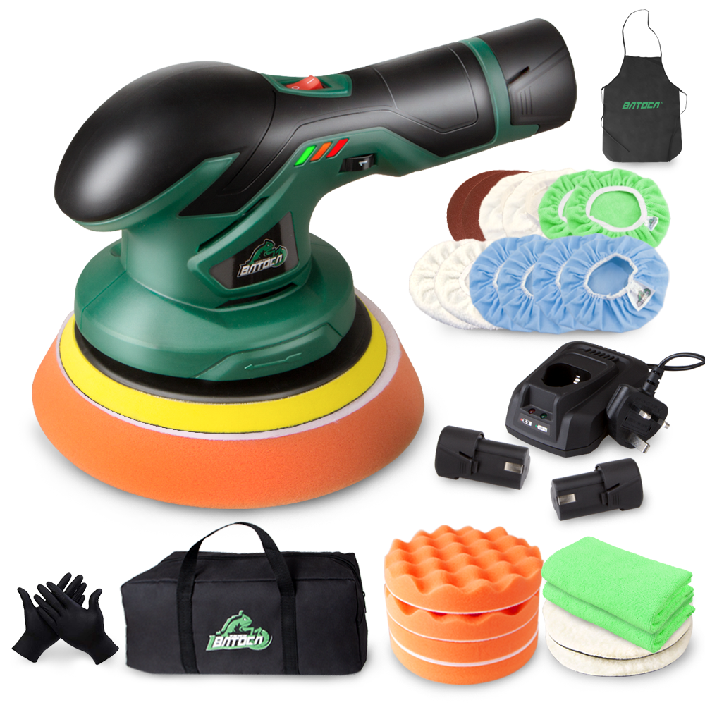 BATOCA Buffer Polisher - Rotary Car Polisher - Wax Machine, Car Detailing  Kit, 7 Inch 180mm/1200W, 6 Variable Speeds Up to 3000 RPM with Foam Pads